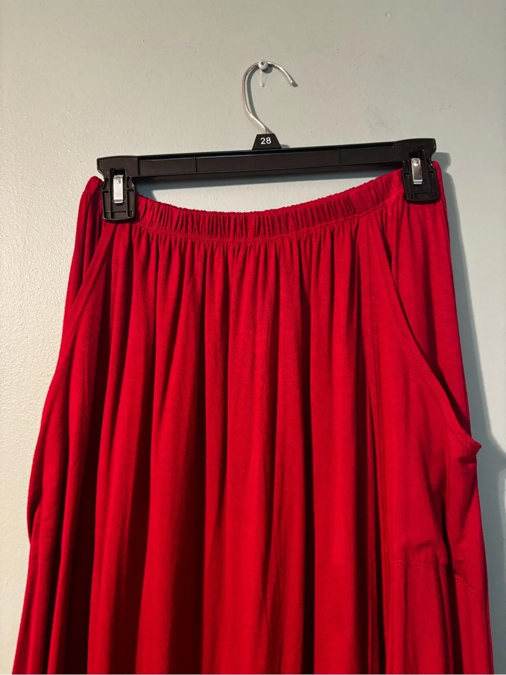 Three Bird Nest Red/Maroon Maxi Skirt w/ Pockets NWOT Perfect for Fall!!🍂🍁